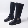 thumbnail image 2 of FRSASU Women's Over the Knee Boots with Non Slip Sole High Heel Thigh High Boots for Party Evening and Special Blue, 2 of 9