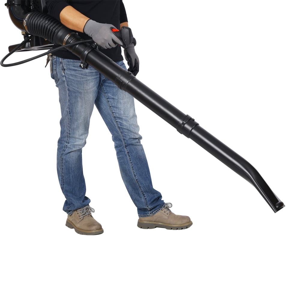 37.7cc 4-Stroke Backpack Leaf Blower, 1.5HP 580CFM Lightweight Gas Blower, 16.5lbs Ergonomic Design with Adjustable Harness, for Home & Commercial Yard Cleanup