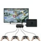 thumbnail image 3 of Adaptador de controlador GC 3 en 1 para Nintendo Switch, Wii U y PC. Convertidor de 4 puertos para controlador GameCube., 3 of 5