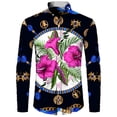 thumbnail image 1 of Camisetas para hombre, nuevas, retro, de lujo, para fiesta de graduación, con botones luminosos, para discoteca, moda de tendencia, camisas de manga larga con solapa, ropa para hombre, camisetas, 1 of 6