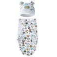 thumbnail image 3 of 1 Set Small And Medium Newborn Swaddle, For 0-6 Months, Baby Adjustable Swaddling Sleeping Bag, Baby Swaddle Blanket For Boys And Girls, Baby Wrap, Wearable Swaddle Sleeping Bag To Prevent Startle Ref, 3 of 4