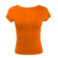 thumbnail image 4 of Tops for Women Trendy Scrub Jacket Older Couple Matching Shirts Workout Running Short Womens Two Fall Outfits Big Tall Women's Shirts Long Sleeve Yoga Set Ladies Tunic Tee Womens Casual Orange L, 4 of 5