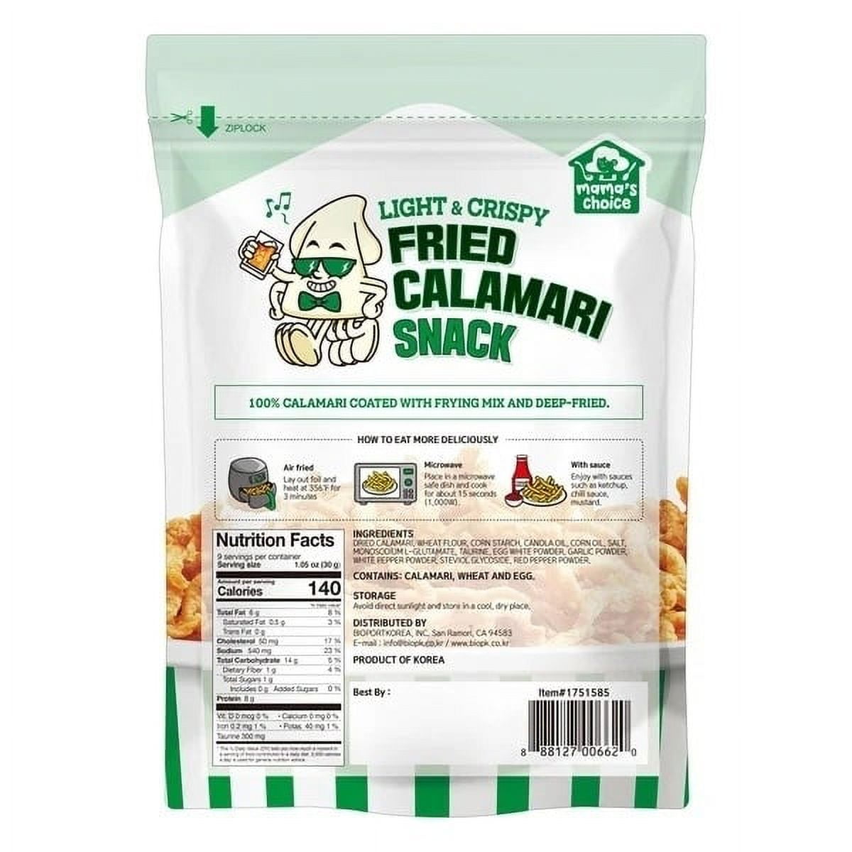 Mamas Choice Fried Calamari Snack 9.52 Ounce