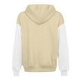 thumbnail image 4 of FAIWAD Zip Up Hoodie Women Color Block Long Sleeve Oversized Hooded Sweatshirts Casual Lightweight Jacket, 4 of 6