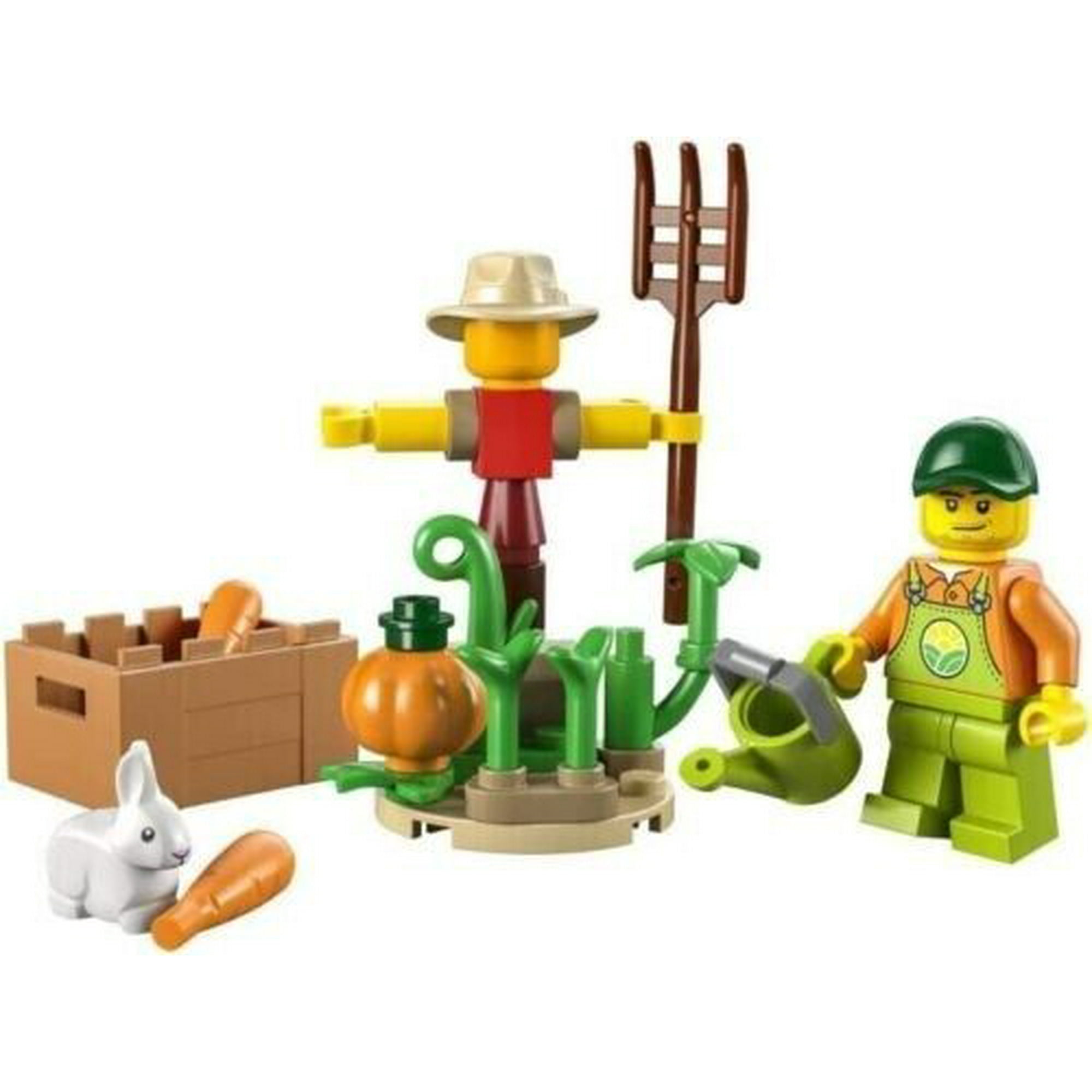 Lego 30590 Farm Garden And Scarecrow And Brown Chicken