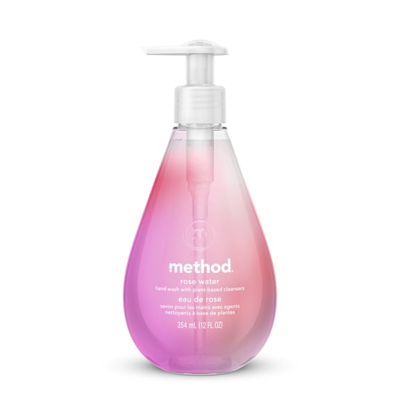 Method Gel Hand Wash, Rose Water, 12 oz