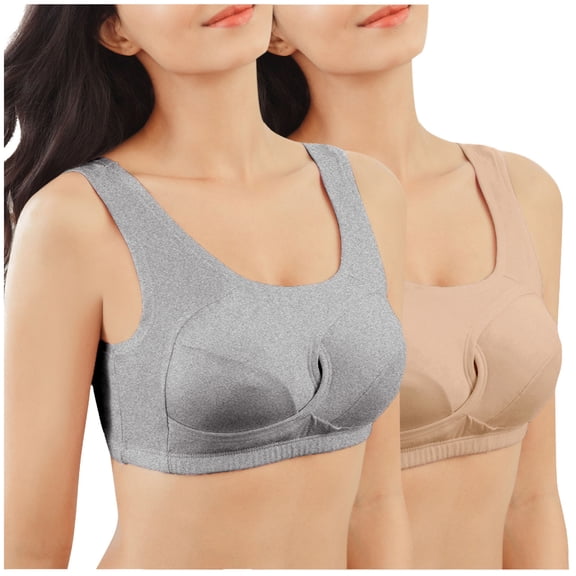 yunLCZ High Impact Strappy Yoga Workout Bra Sports Bras For Women 2 Pack Underwear Vest Hollow Gathered Yoga Fitness Bra