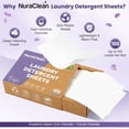 thumbnail image 4 of Laundry Detergent Sheets, Lavender Fresh – 50 Sheets (Up to 100 Loads), Powerful Clean, HE Compatible, Hypoallergenic, Plastic-Free, Eco-Friendly, Travel Friendly (Lavender), 4 of 5