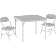thumbnail image 2 of Gigicloud Juego de Mesa y 2 Sillas Plegables para Niños 2-6 Años | Set de Actividades con Patas Antideslizantes | Ideal para Comedor, Guardería, Aula y Espacios Pequeños(Gris, 2 of 7