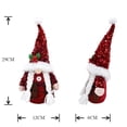 thumbnail image 3 of Zeeyh Christmas Gnome Rudolph Doll, Handmade Santa Claus Christmas Faceless Dwarf Gnome Sequin Doll Suitable for Christmas Family Holiday Party Table Decoration Gifts,Women, 3 of 9