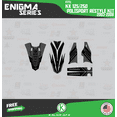 thumbnail image 3 of Kalair GFX Graphics Kit for Kawasaki KX125 POLISPORT RESTYLE (2003-2008) Enigma Series, 3 of 5