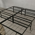 thumbnail image 4 of King Size metal platform bed frame no box spring black for master bedroom, 4 of 7
