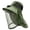 Green, variant on Hat with Fan,Solar Power Fan Hat,Sun Hat with Fan, Solar USB Dual Drive Cooling Hat, Full Face Neck Flap Mosquito Net Sun Hat, Wide Brim Breathable Mesh(Black 16IN)