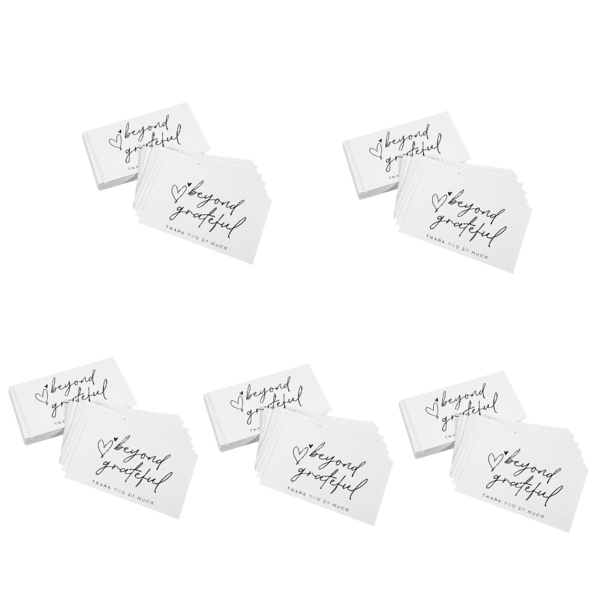 Raindrops 500 Pcs  Thank You Cards Small Business Paper Thanks Cards for Boutique Shops Thank You Paper Card