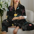 thumbnail image 6 of Bingfone Womens Pajama Sets Galaxy Print,Long Sleeve Loungewear Pajamas Set-X-Large, 6 of 8