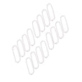 thumbnail image 5 of Metal Nail File Label Tag Key Keychain Bead Ball Chain Silver Tone 3.9 Inch Long, 5 of 5