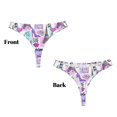 thumbnail image 3 of Fotbe Eiffel Tower and Hearts Tanga Sin Costuras para Mujer con Estampado – Panties Invisibles, Transpirables y Cómodos para Uso Diario-XX-Large, 3 of 6