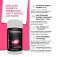 thumbnail image 4 of Intelligent Labs Women's 6 Billion CFU Probiotics with Prebiotics | With Cranberry & D-Mannose | Vaginal & Digestive Support | 60 Capsules (60-day Supply), 4 of 6