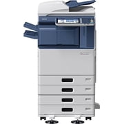 Restored Toshiba E-Studio 5540C Color Laser Multi-Function Copier   55 ppm, Print/Copy/Scan, Auto Duplex, Network, 1200 1200 DPI, 2 Trays with Cabinet