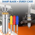 thumbnail image 4 of 46Pcs Vinyl Cutter Blades 30° 45° 60° Carbide Plotter Cutting Blades with Holder Base High Hardness Lettering Blade Replacement Set for Most Domestic, 4 of 9