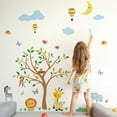 thumbnail image 3 of Pegatinas de pared de animales de la selva -Pegatinas de pared de animales-Decoración de pared de habitación de bebé, niña y niño, 3 of 5
