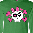 thumbnail image 4 of Inktastic Girl Pirate Skull Valentine Long Sleeve T-Shirt, 4 of 5