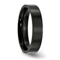 thumbnail image 4 of Chisel Stainless Steel Polished Black IP-plated 5mm Flat Band, 4 of 7