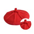 thumbnail image 3 of Guardurnaity Gorro de boina para niños y niñas, gorro de invierno cálido para mantener el calor, gorro de punto para niños, gorro de pintor para niños de Sombreros rojo NO1 Guardurnaity AP0303-02B, 3 of 5