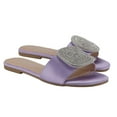 thumbnail image 3 of 【SIMPLE-3】Women's Flat Rhinestone Sandals Fashion Slides light Slippers for Summer Walking Shoes Footwear Girl Shoe Rubber Comfort Tsinelas Nail, 3 of 6