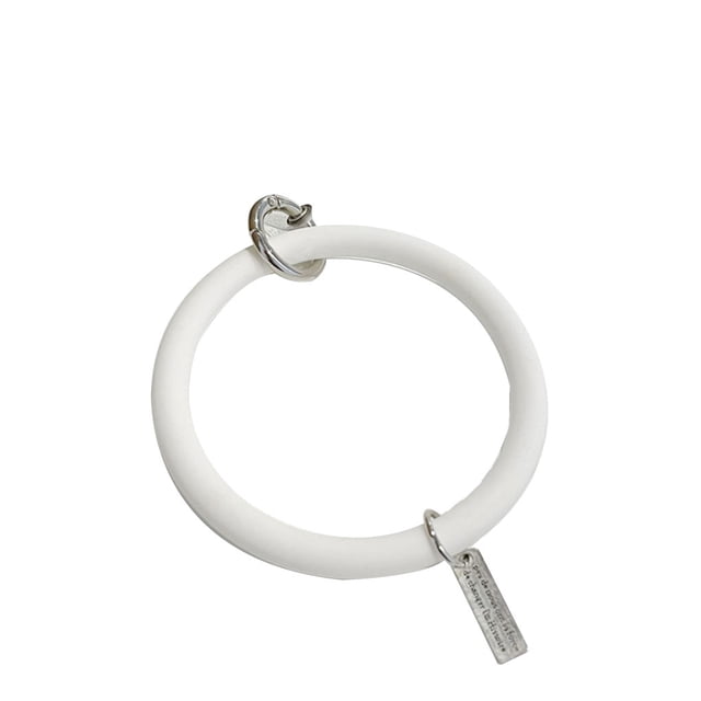 Sidaley Cadena para teléfono móvil para hombres y mujeres, resistente al agua, Color sólido, Universal, Flexible, anillo antipérdida, cordón de Teléfono y Comunicación Blanco