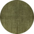 thumbnail image 1 of Ahgly Company Indoor Round Abstract Light Blue Modern Area Rugs, 6' Round, 1 of 4