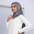 thumbnail image 2 of Landzoo One Elegant Satin Muslim Head Scarf Square Soft Hijab Wrap For Fashionable Hair Band Neck Cover Cozy Stylish Basic Heardband, 2 of 5