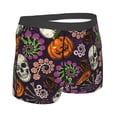 thumbnail image 3 of Daiia Halloween With Skull Men's Underwear Boxer Briefs, Cotton Stretch Moisture-Wicking Underwear-Medium, 3 of 9
