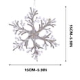 thumbnail image 3 of Christmas Decoration Crystal Ornaments,Hanging Acrylic Christmas Snowflake Shaped Ornaments for Christmas Tree Winter New Year Fireplace Party Holiday Decoration, 3 of 7