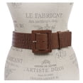 thumbnail image 3 of 2 1/4" Wide Ladies High Waist Faux Crocodile Print Patent Leather Fashion Belt, 3 of 3