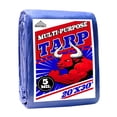 thumbnail image 1 of Lona MVPNET de 20 x 30 pies, 100% impermeable, resistente a los rayos UV, azul, 0,13 mm, 1 of 7