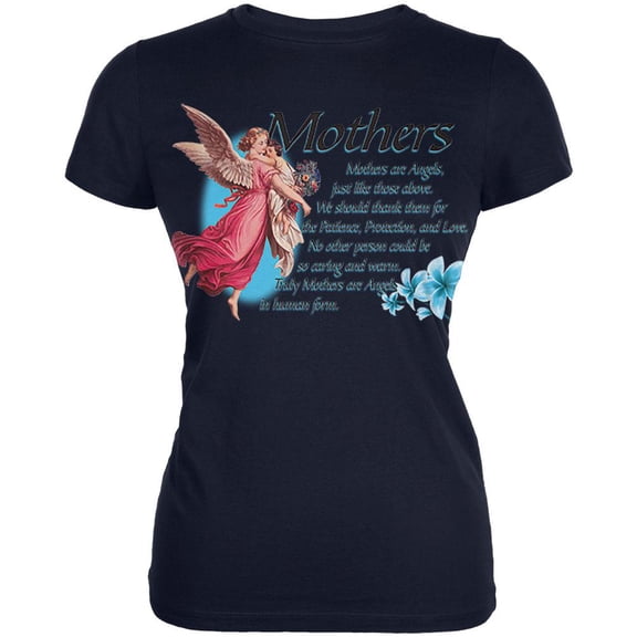 Mother Angel Juniors Soft T Shirt Navy SM