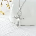 thumbnail image 5 of AOBOCO Cross Urn Necklace for Ashes S925 Sterling Silver Cross Memorial Cremation Ashes Urn Pendant Necklace Keepsake Jewelry Urn, 5 of 6