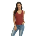 thumbnail image 3 of Alove Women's V Neck Tank Tops Loose Fit Stretch Undershirt, 3 of 6