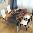 thumbnail image 4 of Yayeee Tablecloths 54" x 54" Rectangle Wrinkle Resistant Party Table Cover, Colorful Skeleton with Cloud, 4 of 8