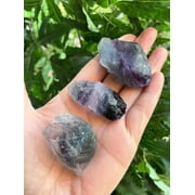 WHOLESALE Raw Rainbow Fluorite, Natural Rainbow Fluorite Stone, Natural Rough Rainbow Fluorite, Rainbow Fluorite Healing Crystal (Rainbow Fluorite, 0.25 Pound)