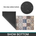 thumbnail image 7 of Bohemian Retro Diamond Pattern Kitchen Rugs and Mats Sets Of 2, Funny Kitchen Decoration Rubber Backing Non-Slip Absorbent Mats for Sink Waterproof Runner Rug for Laundry Room 17x30+17x48inch, 7 of 7