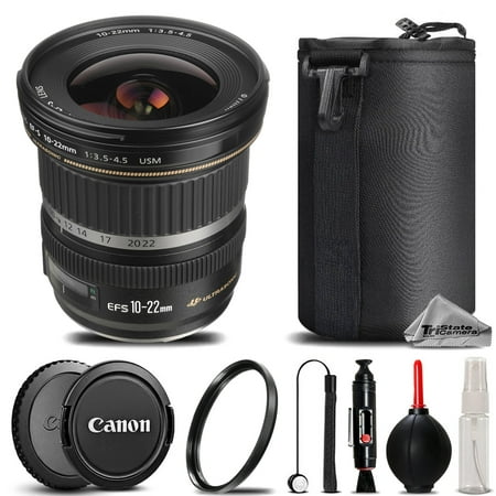 Canon 10-22mm USM Lens For Canon T6i T6s T5i T6 SL1, EOS 700D 650D - Saving Kit