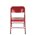 thumbnail image 3 of Hampden Furnishings Bernadine Collection Steel Double Hinge Folding Chair, Red, Pack of 4, 3 of 7