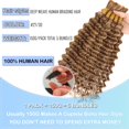 thumbnail image 2 of Cabello trenzado humano OKAABAY, 18 pulgadas, 5 paquetes de 150 g/paquete #27 /30, 2 of 6