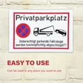 thumbnail image 6 of Set of 5Pcs Metal Parking Signs 20x30cm Stainless Steel Private Parking Signs Plate Weather for Property, 6 of 8