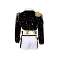 thumbnail image 6 of Popular Singer Group Cosplay Costume, Pop Star Printed Black Outfit with 2 Waist Accessories, Halloween Costumes Outfit, for Halloween Cosplay Party, 6 of 8