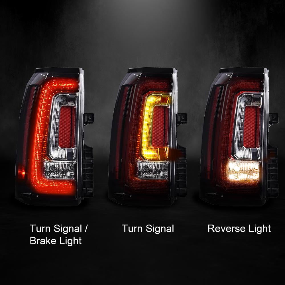 PIT66 Left Driver Tail Light Rear Brake Taillamps Stop Lights For GMC Yukon 2015-2020