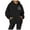 A-Black, variant on 2025 Puawkoer Hooded sweater 1pc Sweatshirt Maple Leaf White Fox Hoodie Women Sweatshirt Women Jackets Fall Fashifor Women 2025 Trendy Zip Up Jackets for Women Women's Casual Fashion Print Hooded Lon