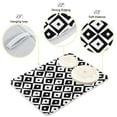thumbnail image 4 of Black and White Dish Drying Mat Microfiber Kitchen Mats Large Counter Absorbent Dish Pad Drainer Rack 18"x24", 4 of 7